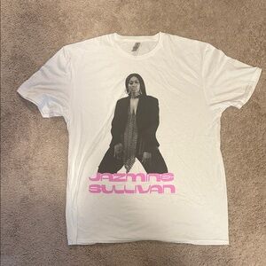 Jazmine Sullivan T-Shirt with Pink Text